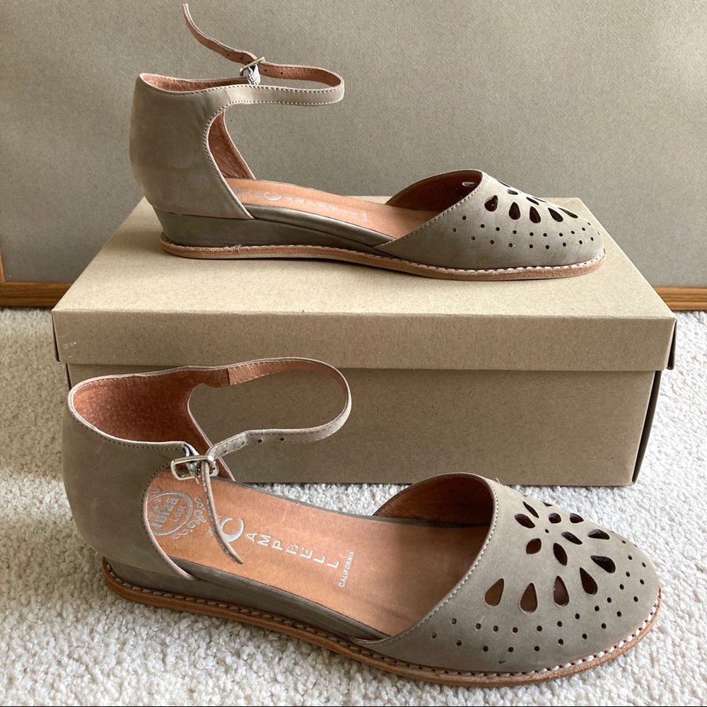 Jeffrey Campbell Taupe Wedges
